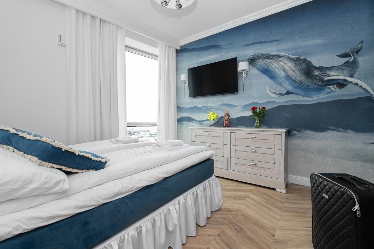 Yacht Park Premium Apartment Sea View 格丁尼亚 外观 照片