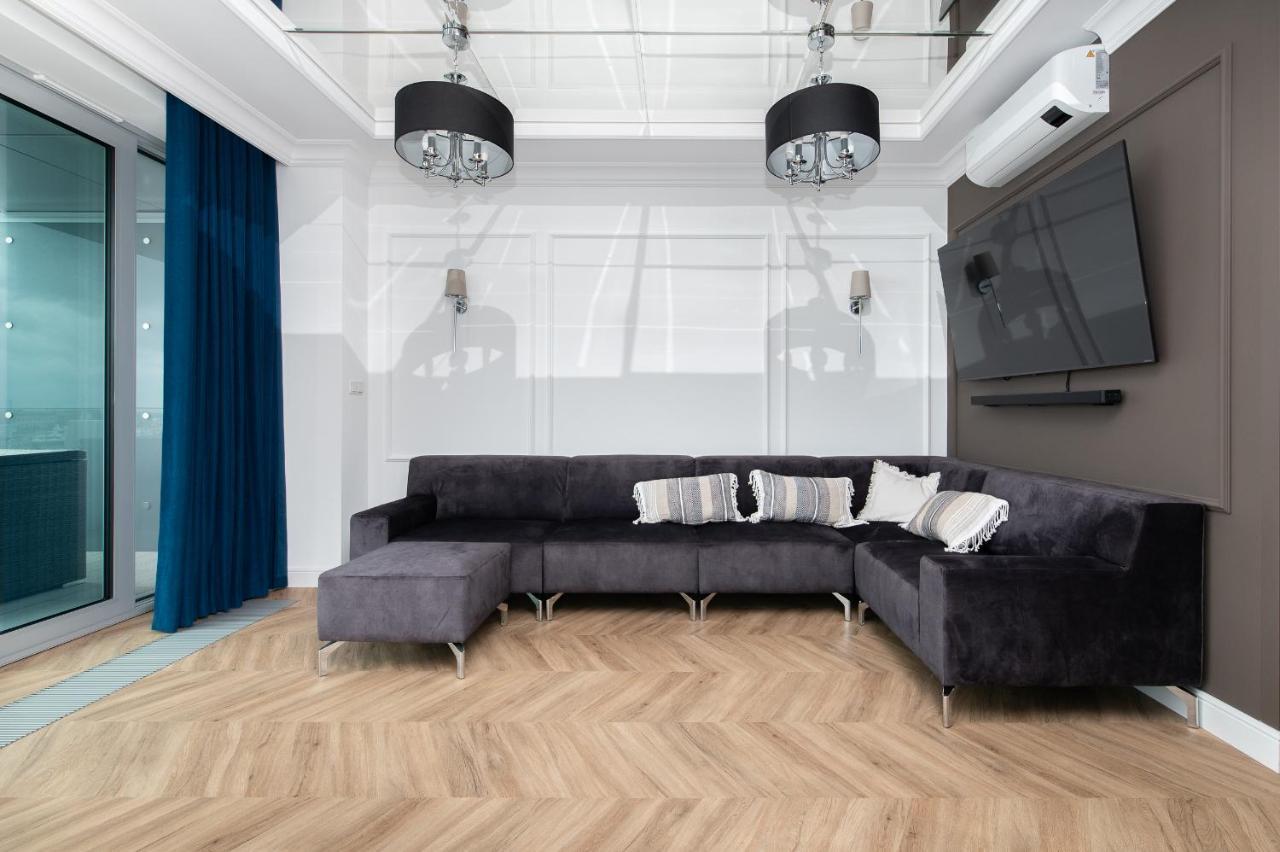 Yacht Park Premium Apartment Sea View 格丁尼亚 外观 照片