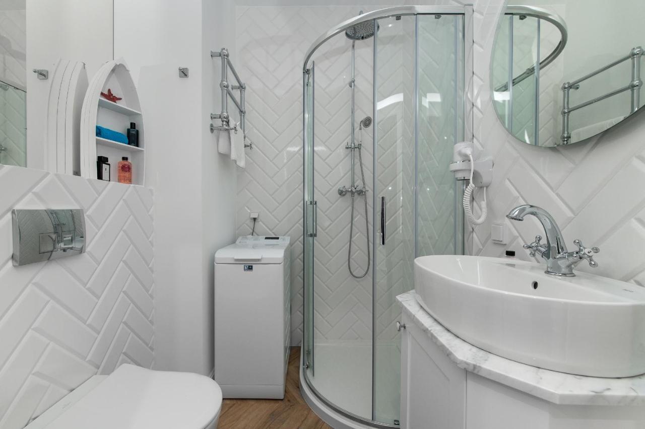 Yacht Park Premium Apartment Sea View 格丁尼亚 外观 照片