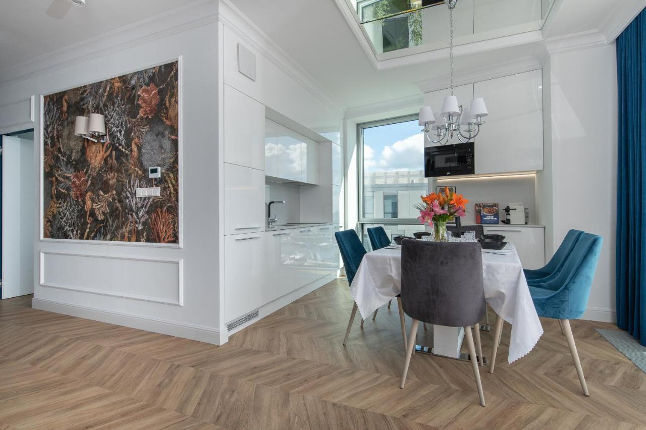 Yacht Park Premium Apartment Sea View 格丁尼亚 外观 照片