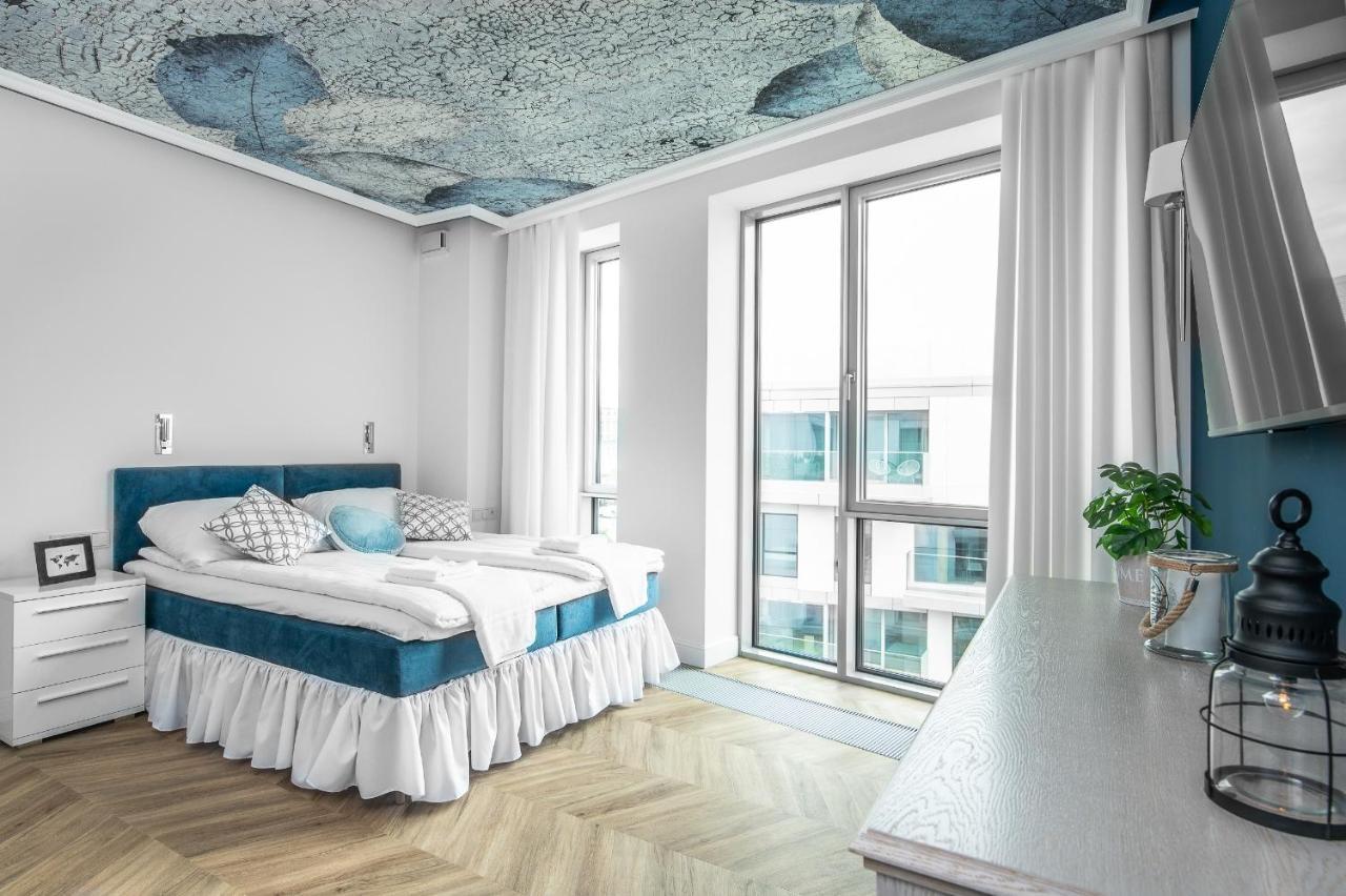 Yacht Park Premium Apartment Sea View 格丁尼亚 外观 照片